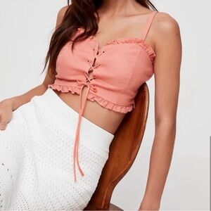 Aritzia Wilfred linen top